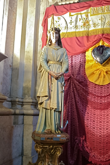 Imagem de Santa Filomena na Basílica dos Mártires