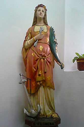 Imagem de Santa Filomena, Corpo Santo